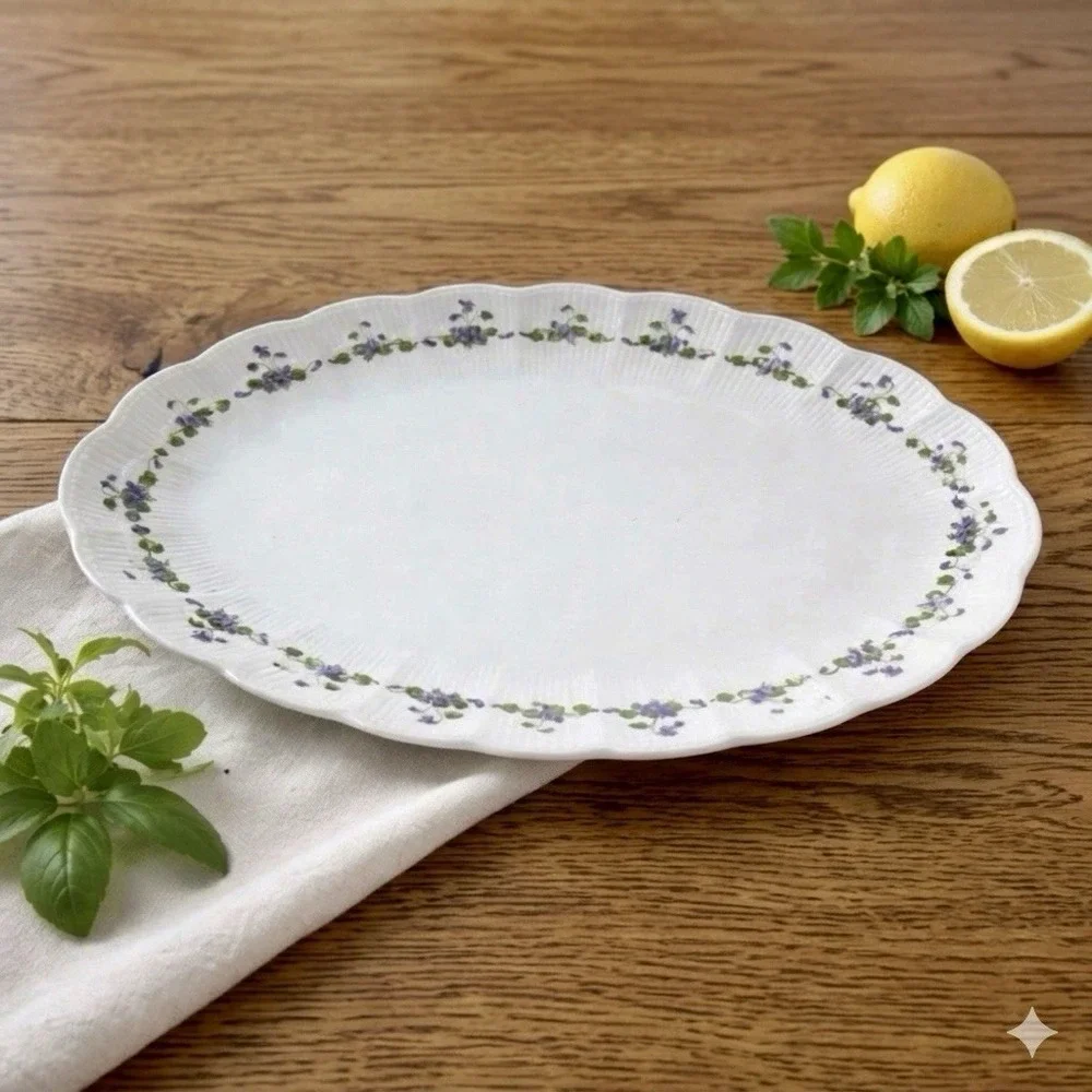 KAISER Romantica Viola Oval Serving Platter 12 3/4